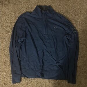 Vineyard Vines Men's Navy Zip-Up Sweater